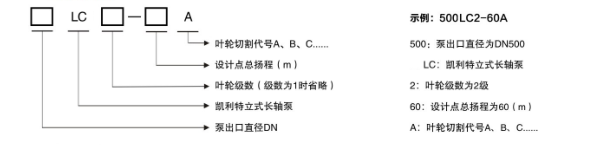 LC系列立式长轴深井泵型号意义